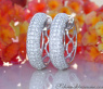 Precious Diamond Pave Hoop Earrings