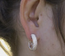 Precious Diamond Pave Hoop Earrings