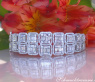 High Carat Diamond Bangle with Baguette Diamonds (5.64 ct.)