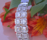 High Carat Diamond Bangle with Baguette Diamonds (5.64 ct.)