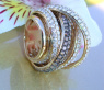Multi Row Diamond Ring with Brown Diamonds of Stately Size