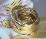 Multi Row Diamond Ring with Brown Diamonds of Stately Size