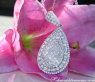 Superb Pear Pendant with Brilliant, Princess and Baguette Diamonds