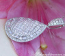 Superb Pear Pendant with Brilliant, Princess and Baguette Diamonds