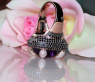Amethyst Ring mit Brillanten und schwarzen Diamanten