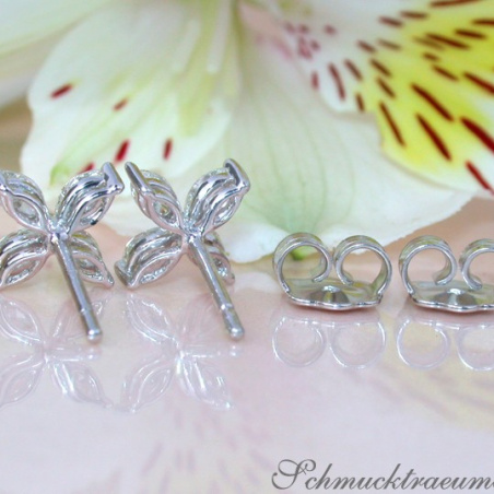 Finest Marquise Diamond Studs (Star / Blossom Style)