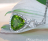 Precious Peridot Pendant with Diamonds
