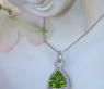 Precious Peridot Pendant with Diamonds