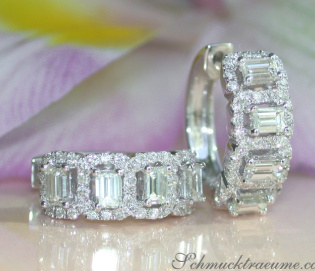 Beautiful Baguette Diamond Earrings