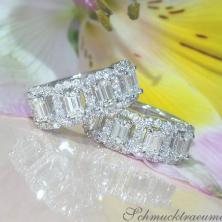 Beautiful Baguette Diamond Earrings