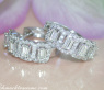 Beautiful Baguette Diamond Earrings