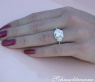 Feminine Diamond Square Ring
