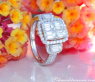 Tremendous Diamond Ring with Emerald Cut Diamonds