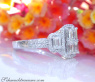Tremendous Diamond Ring with Emerald Cut Diamonds