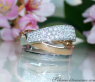 Multirow Diamond Ring in Rosegold and Whitegold 18k