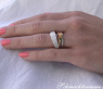 Multirow Diamond Ring in Rosegold and Whitegold 18k