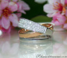 Multirow Diamond Ring in Rosegold and Whitegold 18k