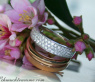 Pretty Multirow Diamond Ring in Rose & White Gold