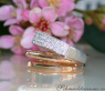 Pretty Multirow Diamond Ring in Rose & White Gold