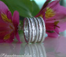 Puristic Whitegold Ring with Diamonds