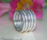 Puristic Whitegold Ring with Diamonds