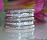 Puristic Whitegold Ring with Diamonds
