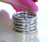Puristic Whitegold Ring with Diamonds