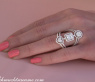 Striking Diamond Ring with Baguette Diamonds