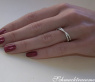 Extra Thin Crossover Diamond Ring