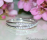 Extra Thin Crossover Diamond Ring