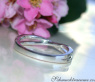 Extra Thin Crossover Diamond Ring