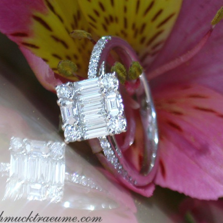 Picture Perfect Diamond Square Ring