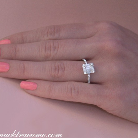 Picture Perfect Diamond Square Ring