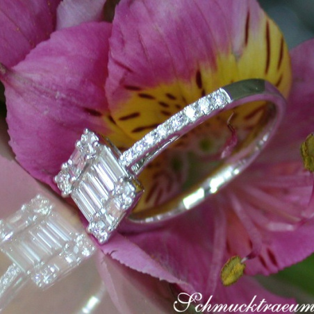 Picture Perfect Diamond Square Ring