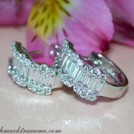 Precious Diamond Earrings in Whitegold 18k