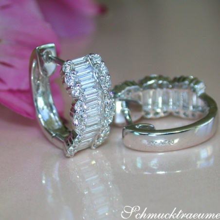 Precious Diamond Earrings in Whitegold 18k