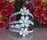 Diamant Ring im Blüten Design
