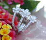 Diamant Blüten Ring in Weißgold 750