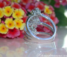Diamant Ring im Blüten Design