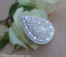 Prestigious Diamond Pear Ring in Whitegold 18k (4.27 ct.)