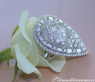 Prestigious Diamond Pear Ring in Whitegold 18k (4.27 ct.)