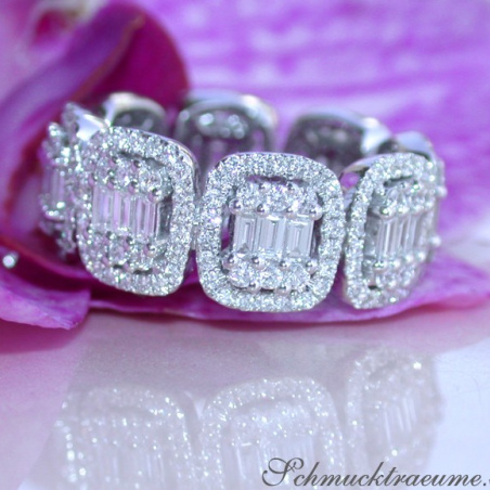 Magnificent Diamond Eternity Band (Square Style)