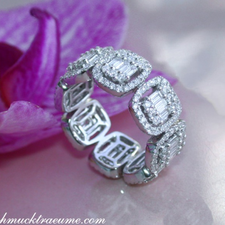 Magnificent Diamond Eternity Band (Square Style)