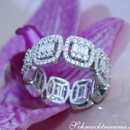 Magnificent Diamond Eternity Band (Square Style)