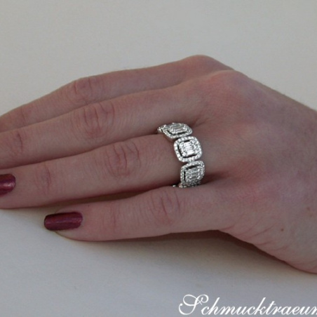 Magnificent Diamond Eternity Band (Square Style)