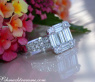 Tremendous Diamond Ring with extra long Baguette Diamonds