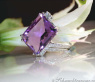 Impressive Amethyst Ring with Diamonds