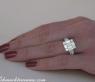 Tremendous Diamond Ring with extra long Baguette Diamonds