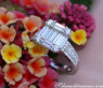Tremendous Diamond Ring with extra long Baguette Diamonds