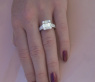 Tremendous Diamond Ring with extra long Baguette Diamonds
